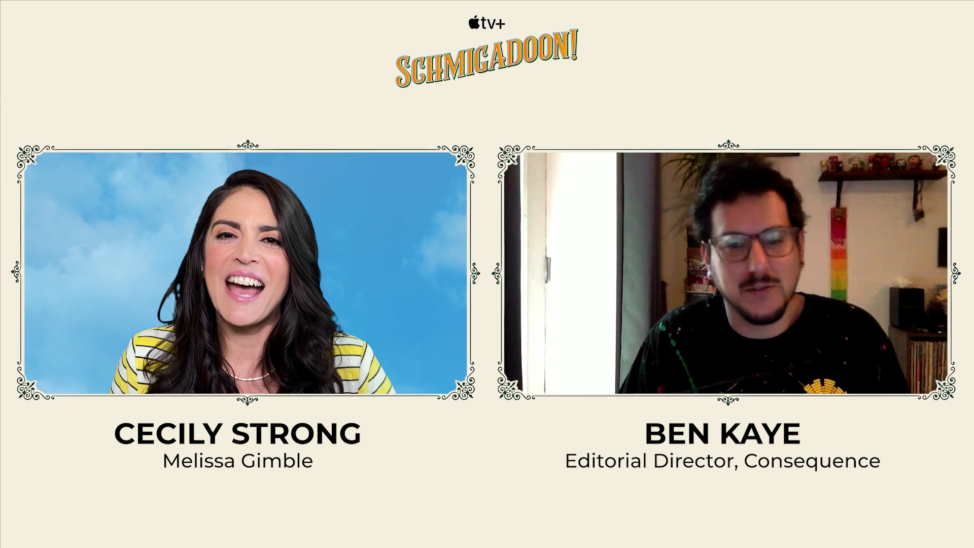 Cecily Strong and Barry Sonnenfeld on the Apple TV+ Musical Series Schmigadoon!